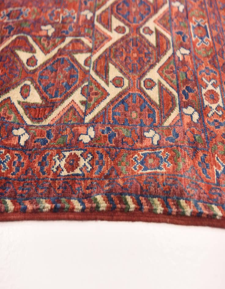 Detail image of  9' 10 x 13' 2  Hand Knotted Torkaman Wool Rug