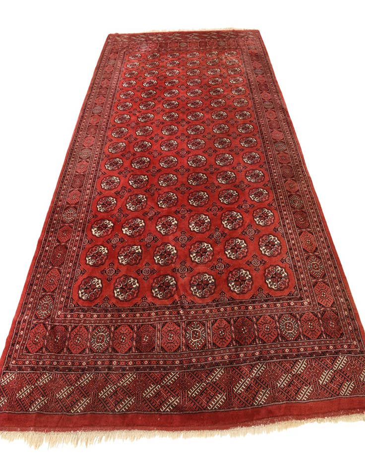 Detail image of 8' 4 x 11' 6 Hand Knotted Torkaman Persian Wool Rug