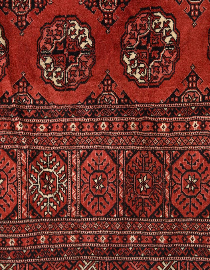 Detail image of 8' 4 x 11' 6 Hand Knotted Torkaman Persian Wool Rug