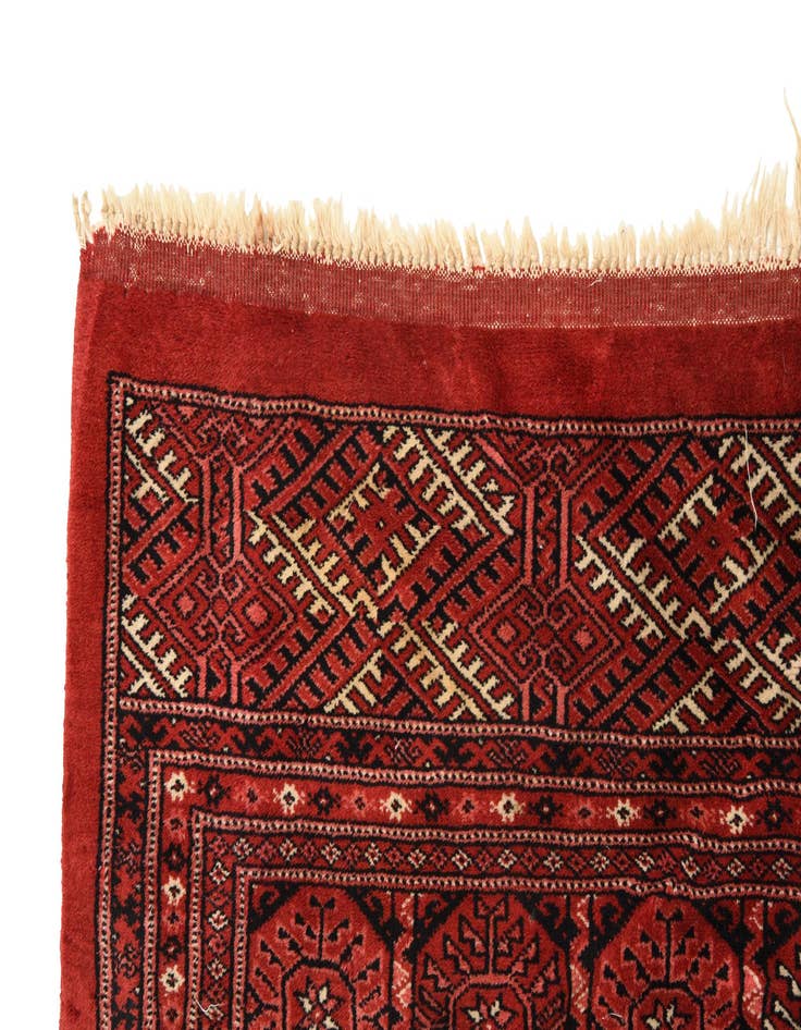 Detail image of 8' 4 x 11' 6 Hand Knotted Torkaman Persian Wool Rug