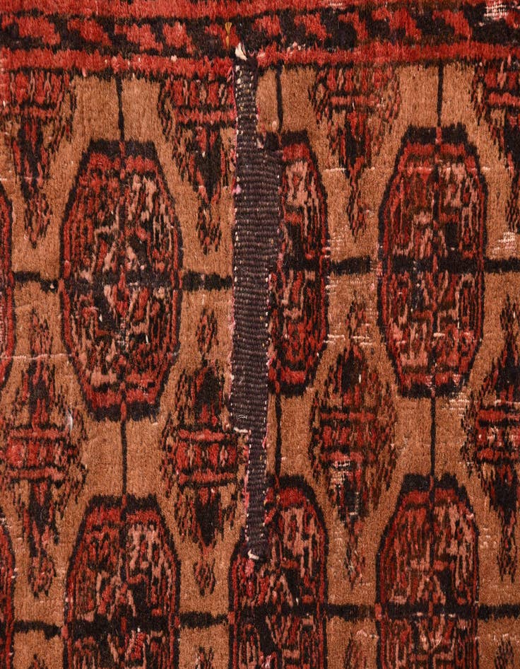 Detail image of 2' 9 x 4' 9 Hand Knotted Torkaman Persian Wool Rug
