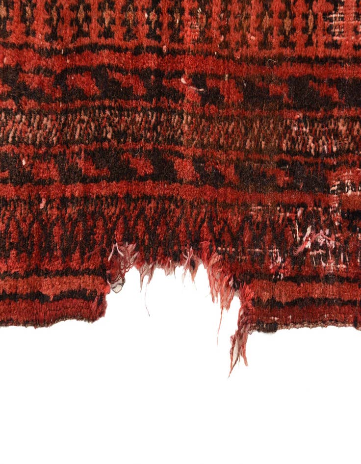 Detail image of 2' 9 x 4' 9 Hand Knotted Torkaman Persian Wool Rug