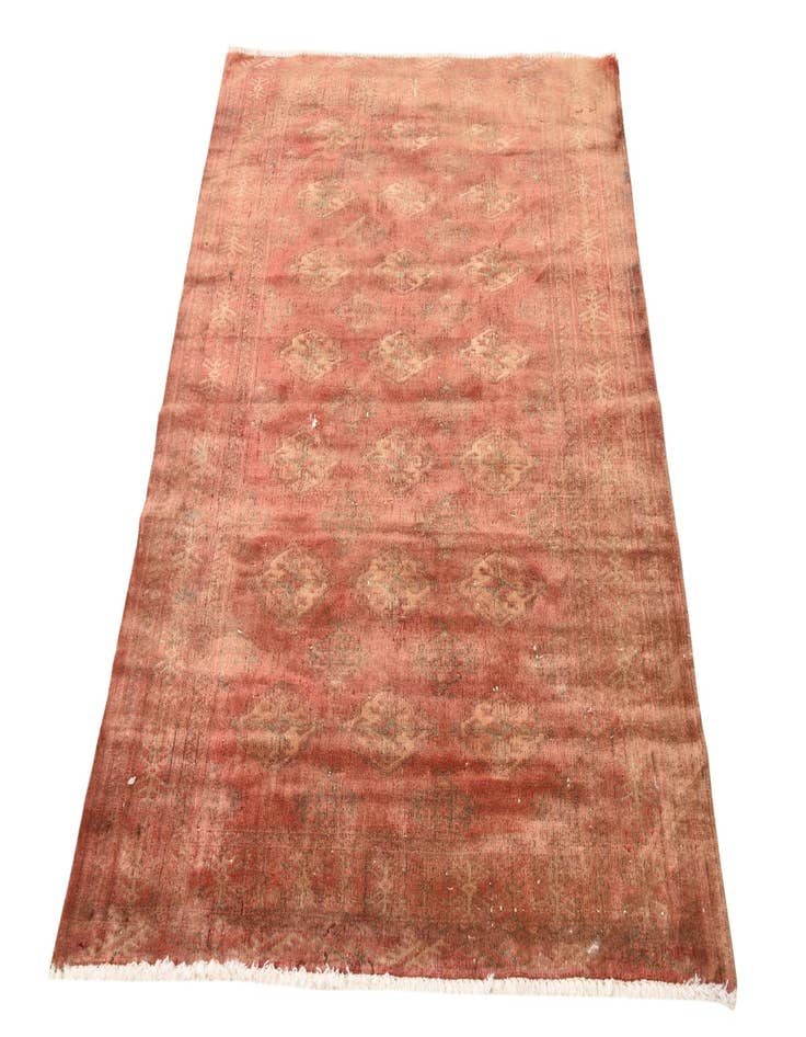 Detail image of  3' 5 x 4' 9  Hand Knotted Torkaman Persian Wool Rug