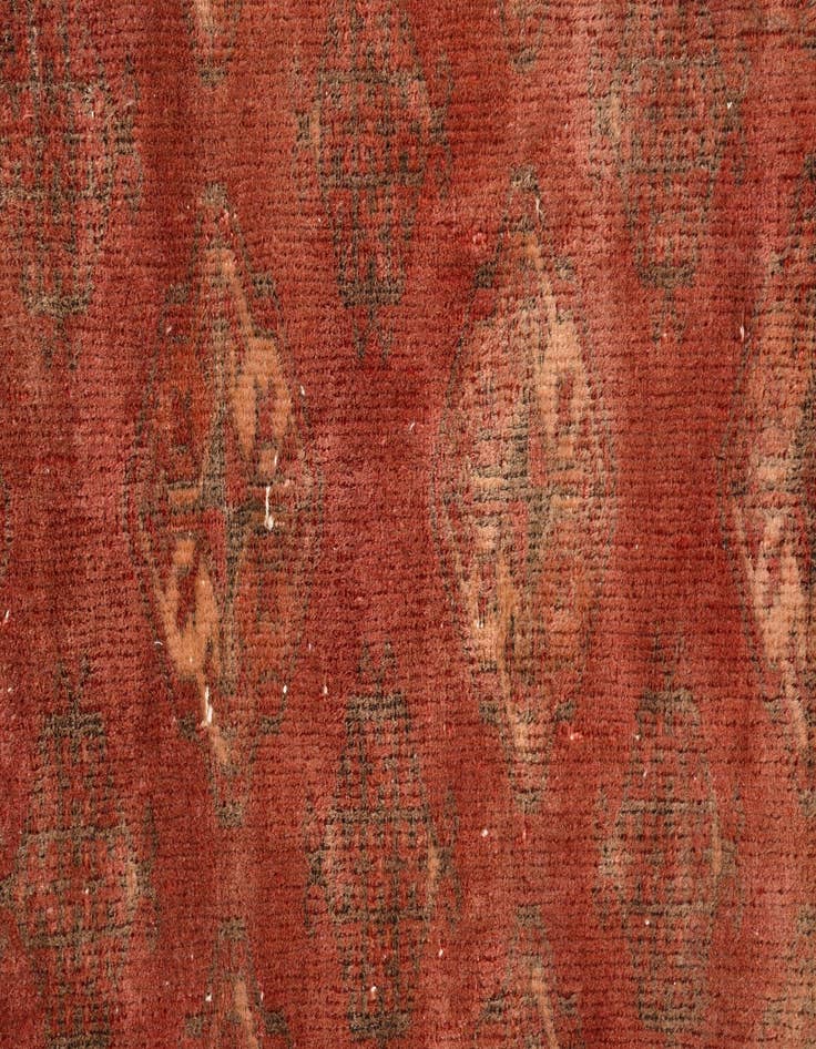 Detail image of  3' 5 x 4' 9  Hand Knotted Torkaman Persian Wool Rug