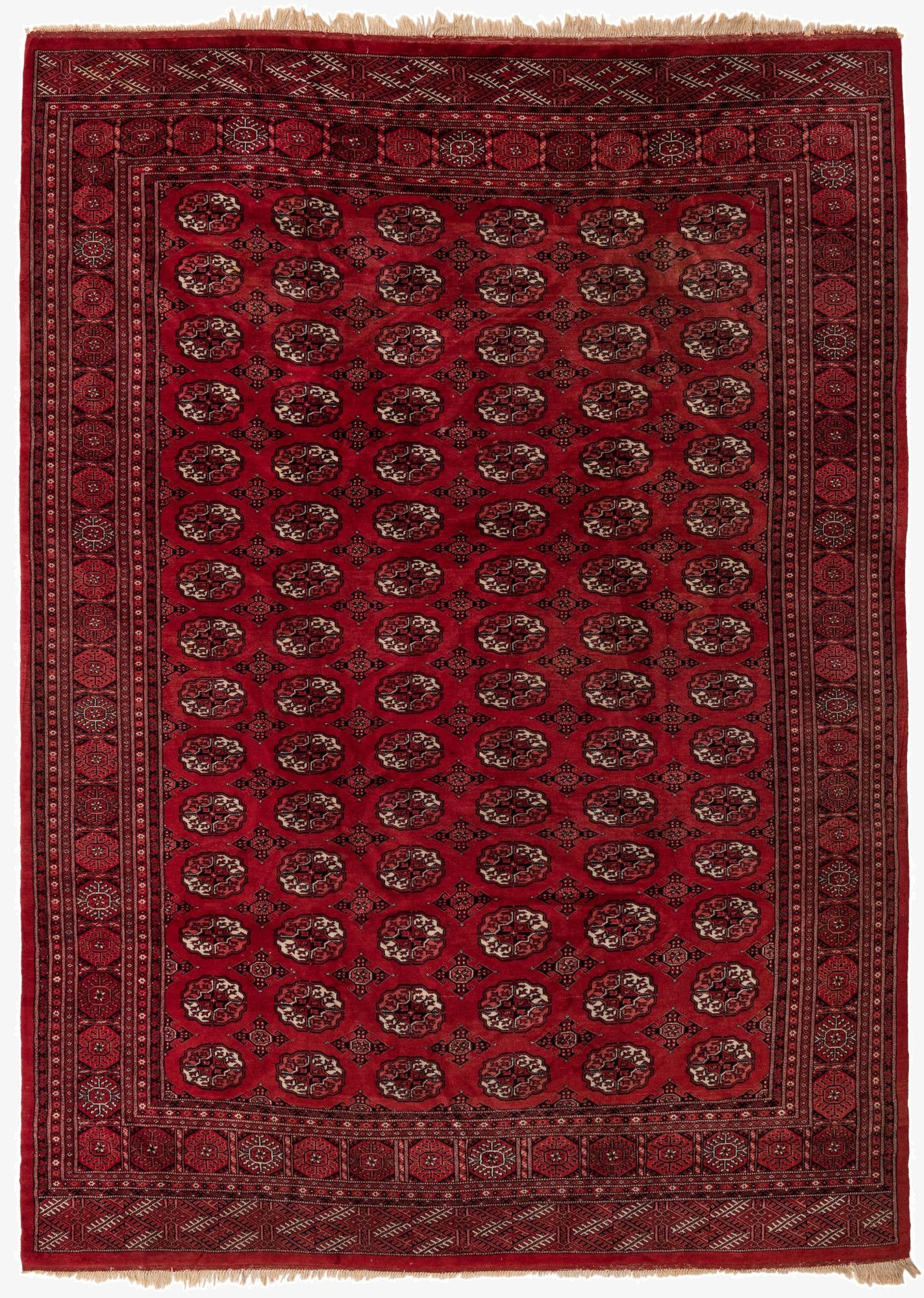  8' 4 x 11' 6  Hand Knotted Torkaman Persian Wool Rug