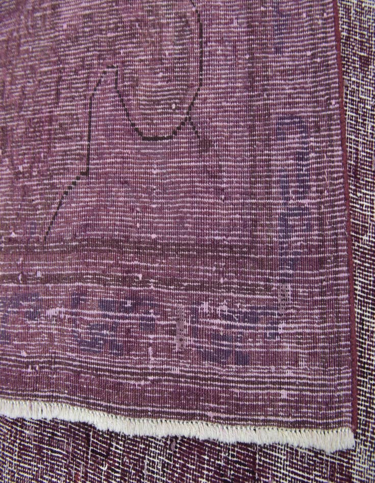 Detail image of  6' 6 x 9' 7  Hand Knotted Ultra Vintage Persian Wool Rug