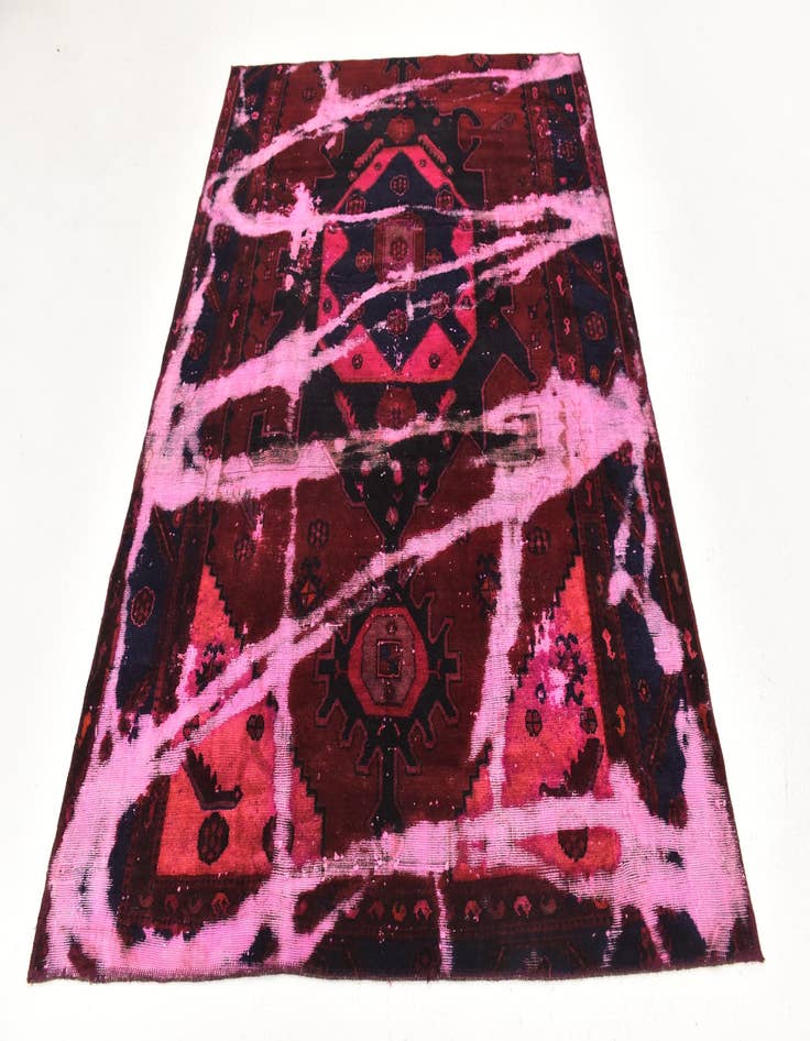 Detail image of  5' 3 x 6' 9  Hand Knotted Ultra Vintage Persian Wool Rug