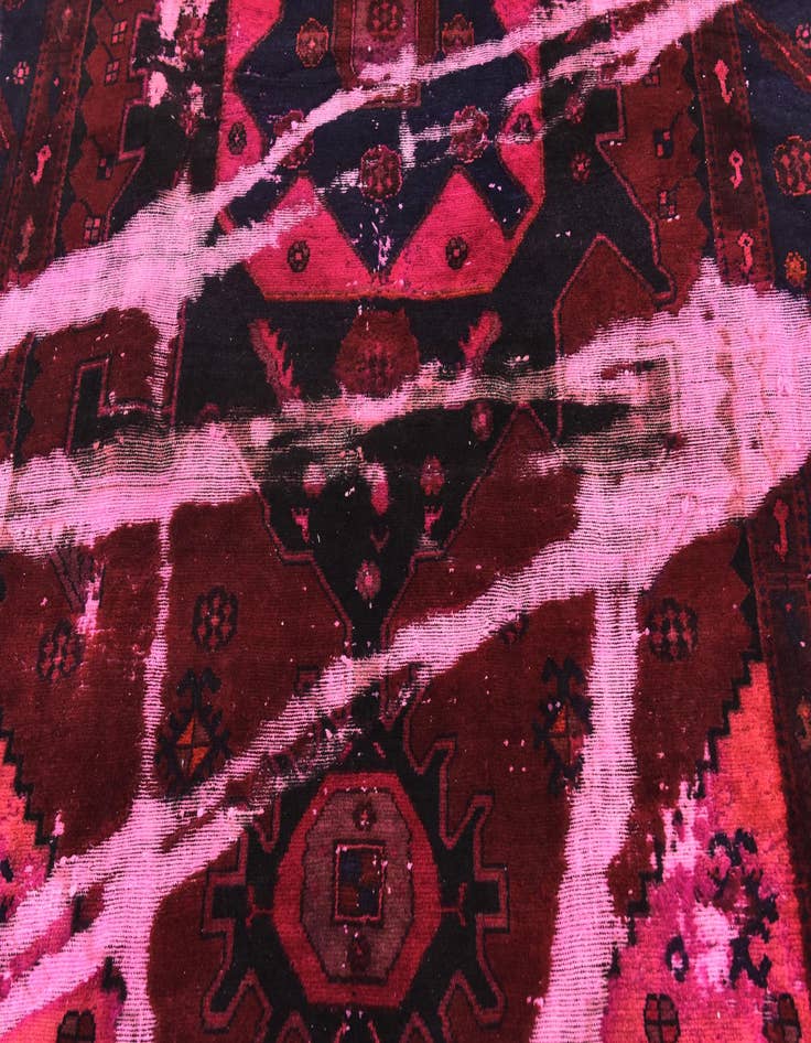 Detail image of  5' 3 x 6' 9  Hand Knotted Ultra Vintage Persian Wool Rug