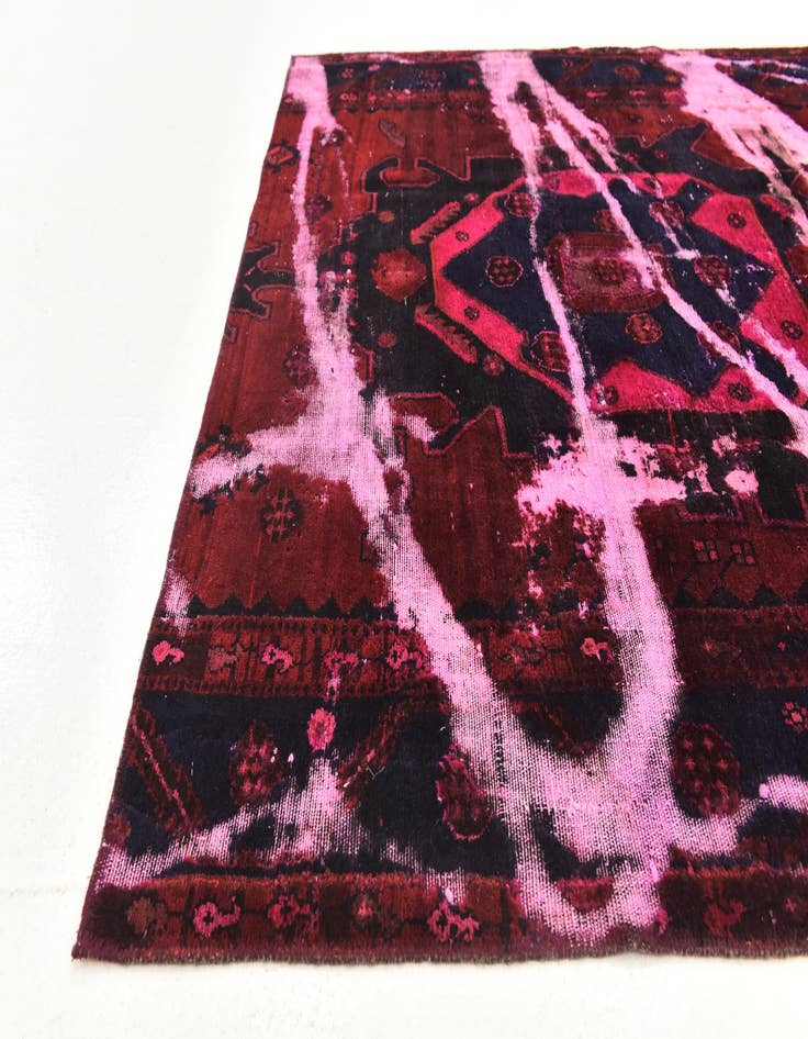 Detail image of  5' 3 x 6' 9  Hand Knotted Ultra Vintage Persian Wool Rug