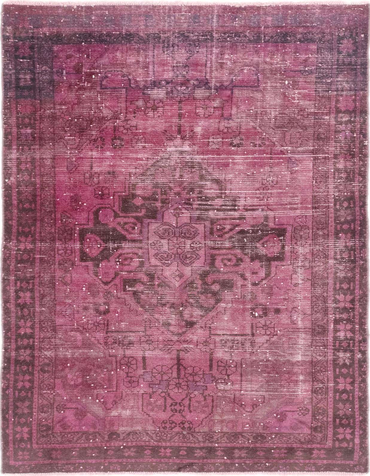 Primary image  4' x 6' 5  Hand Knotted Ultra Vintage Persian Wool Rug