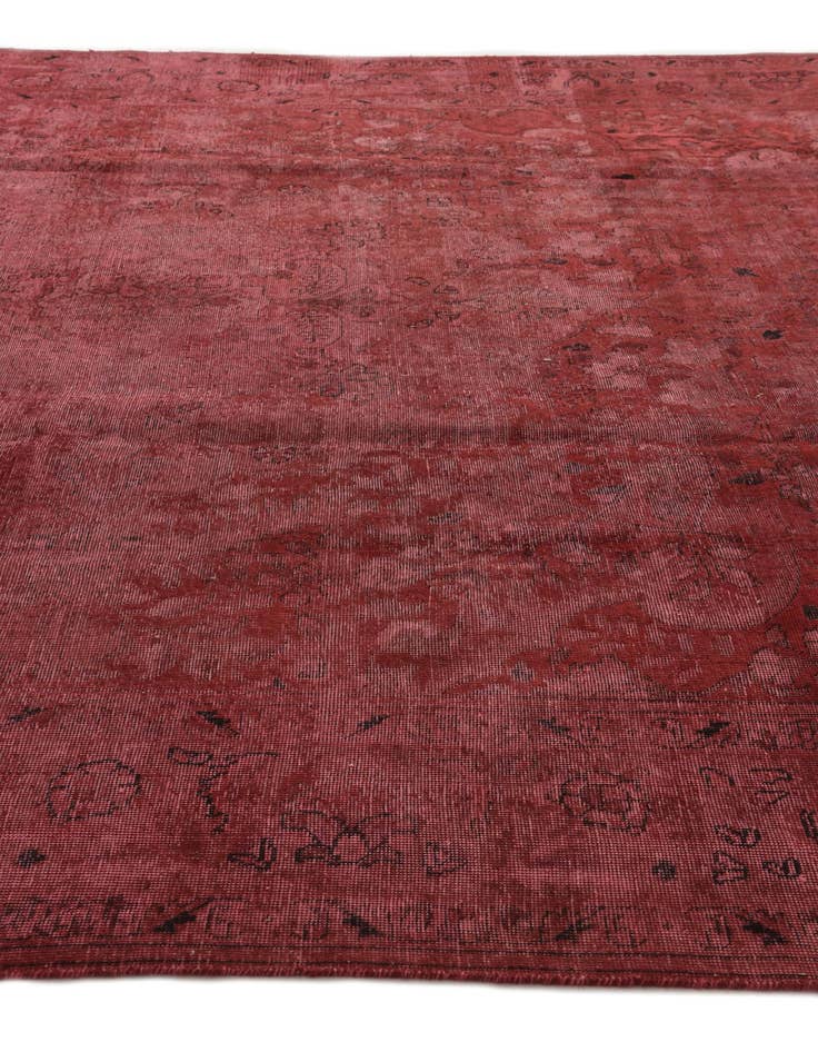 Detail image of  9' 8 x 13'  Hand Knotted Ultra Vintage Persian Wool Rug