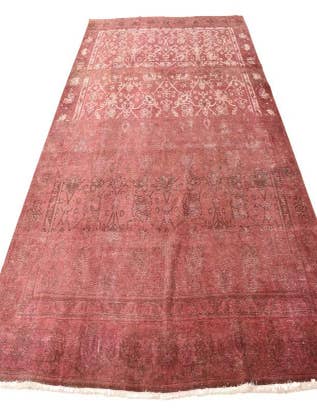 Detail image of  9' 1 x 12'  Hand Knotted Ultra Vintage Persian Wool Rug