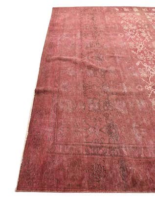 Detail image of  9' 1 x 12'  Hand Knotted Ultra Vintage Persian Wool Rug