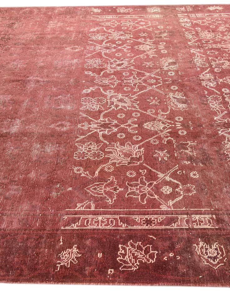 Detail image of  9' 1 x 12'  Hand Knotted Ultra Vintage Persian Wool Rug
