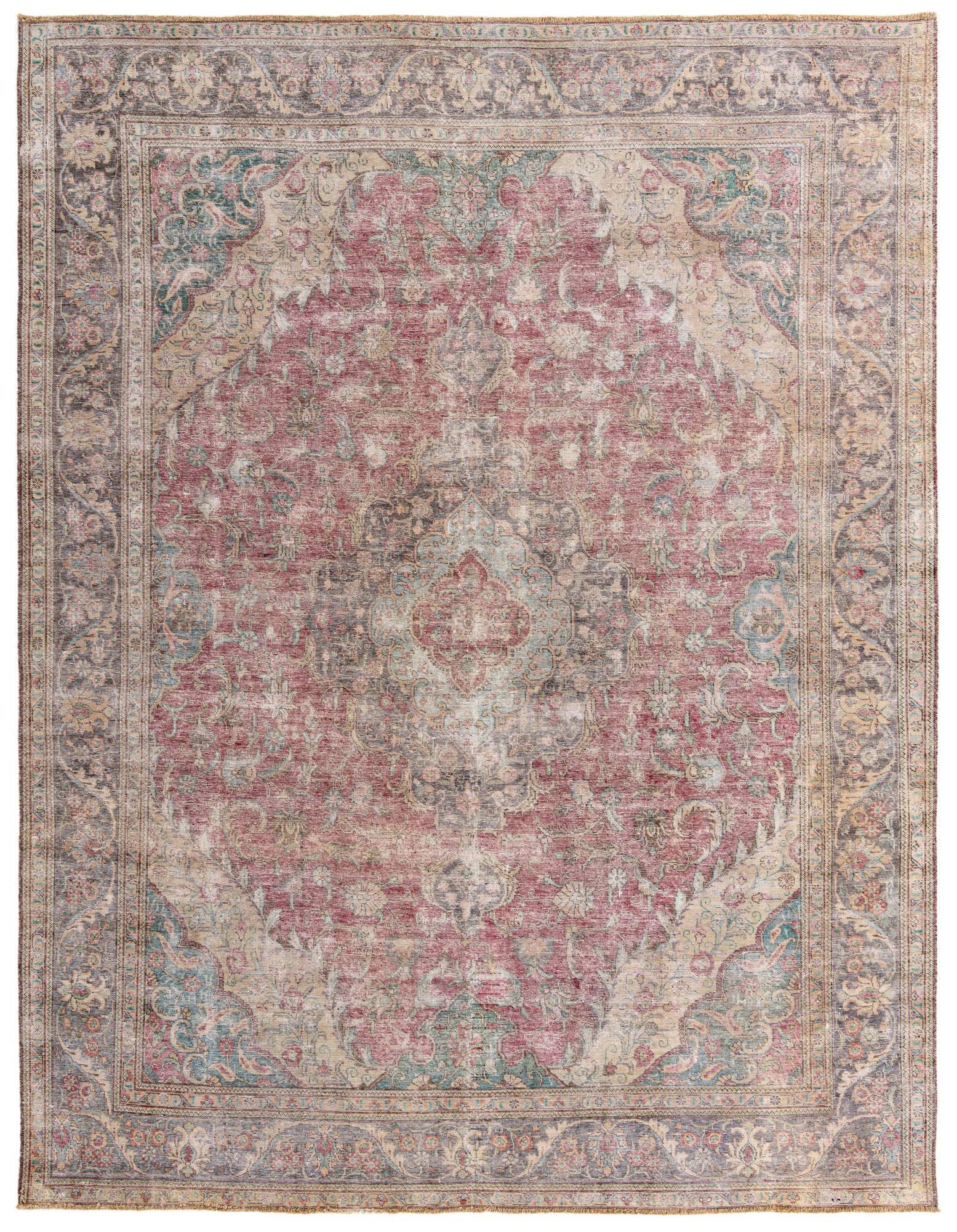 Primary image  9' 10 x 12' 7  Hand Knotted Ultra Vintage Persian Wool Rug