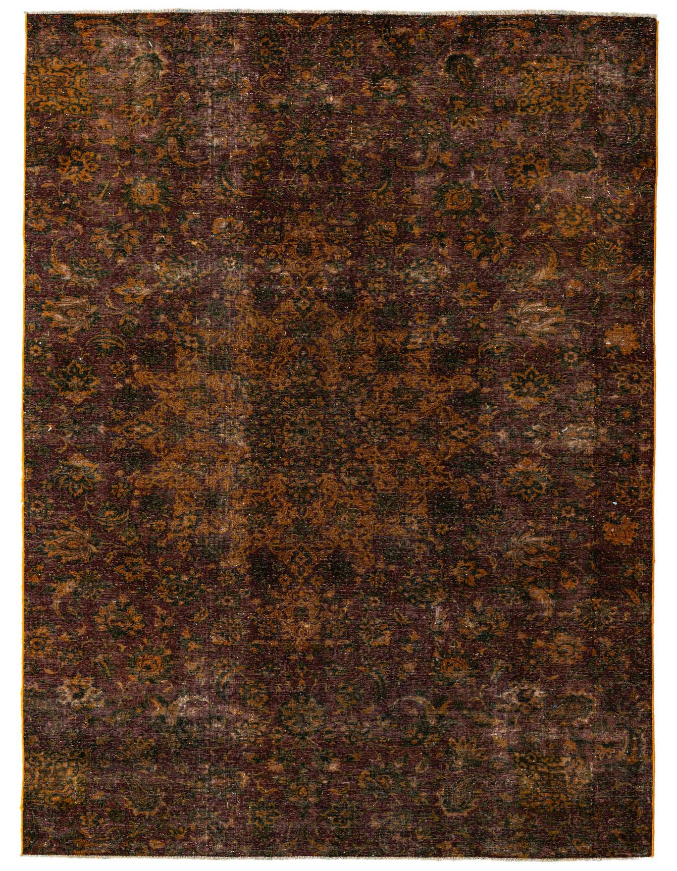 A 6x9 rectangular Ultra Vintage rug by Rugs.com with a faded Persian medallion pattern in deep reds and subtle gold and green accents.
