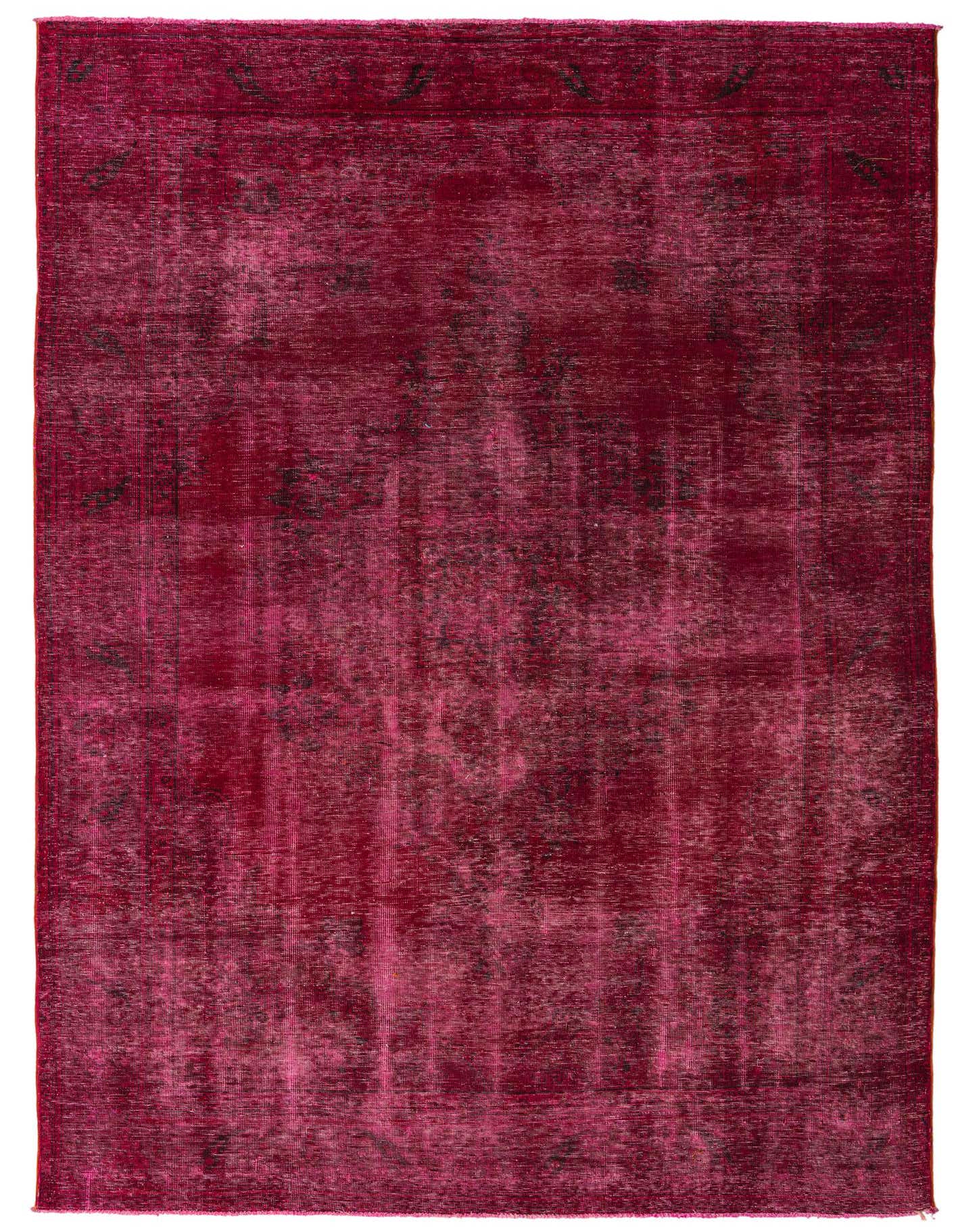 A 6x9 rectangular red Persian-style rug with a distressed medallion pattern, suitable for a living room.