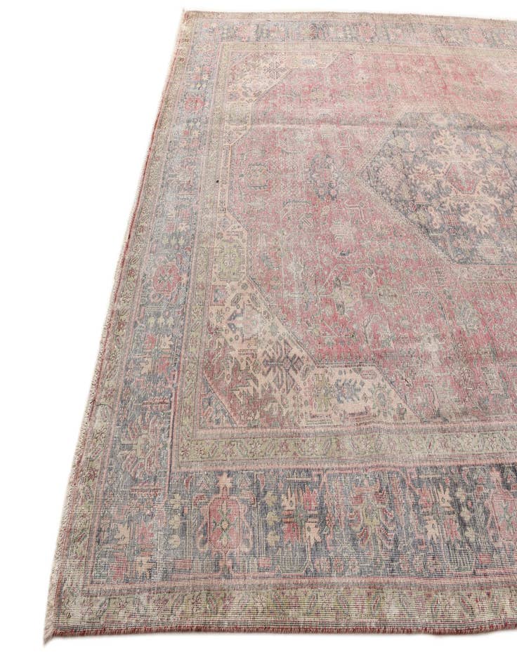 Detail image of  9' 10 x 12' 7  Hand Knotted Ultra Vintage Persian Wool Rug