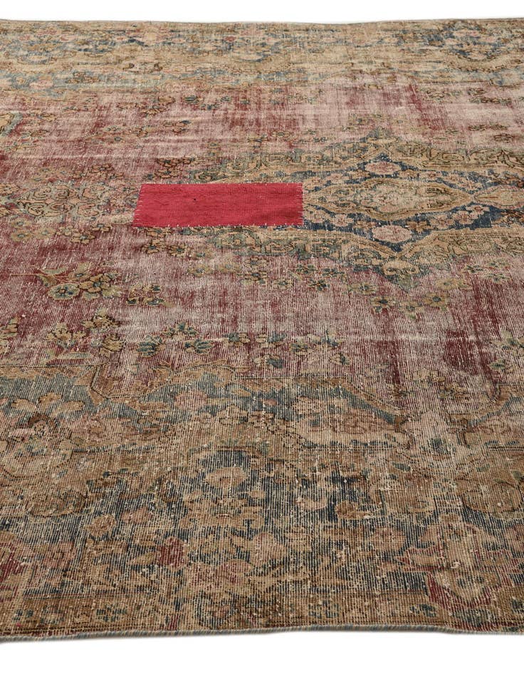 Detail image of  9' 3 x 12' 9  Hand Knotted Ultra Vintage Persian Wool Rug