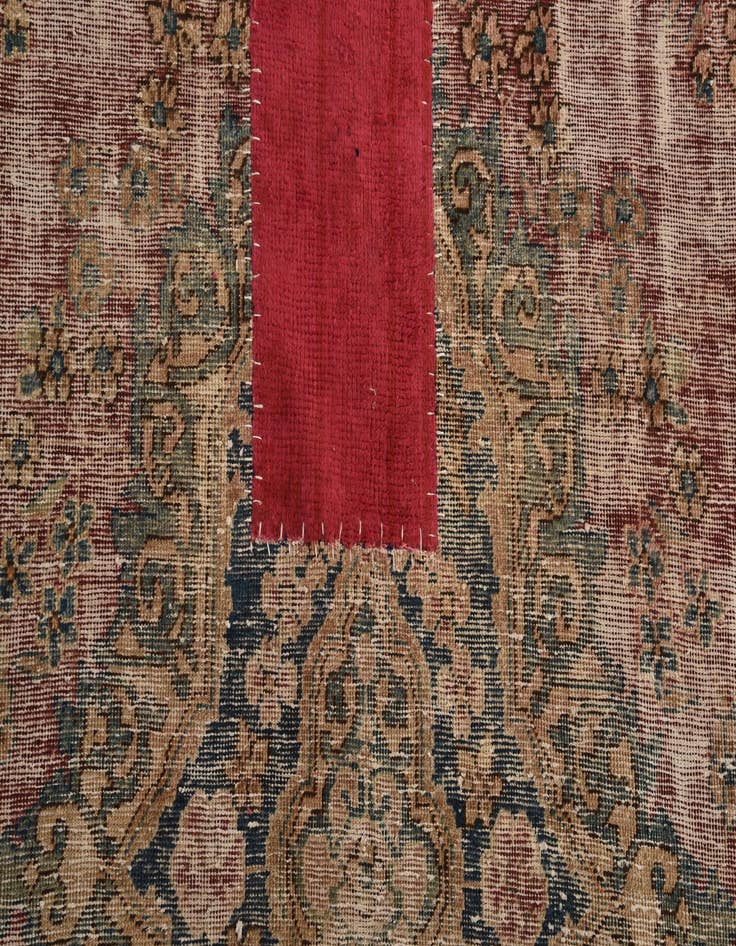 Detail image of  9' 3 x 12' 9  Hand Knotted Ultra Vintage Persian Wool Rug