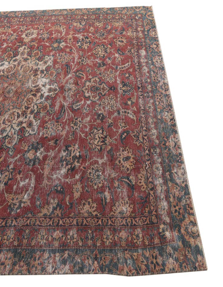 Detail image of  7' 10 x 11' 8  Hand Knotted Ultra Vintage Persian Wool Rug