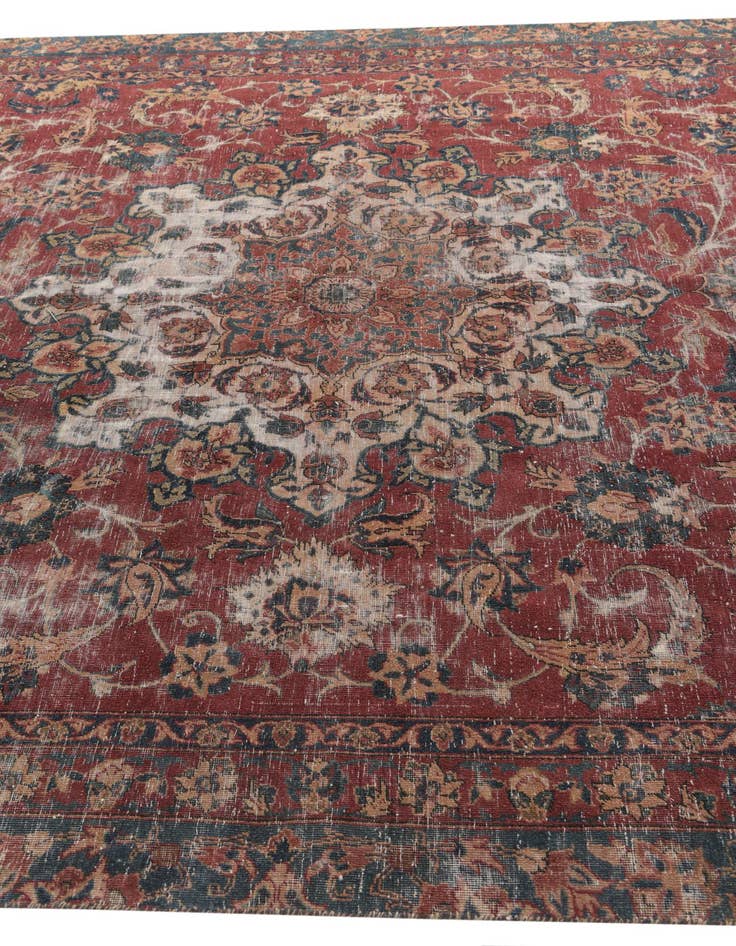 Detail image of  7' 10 x 11' 8  Hand Knotted Ultra Vintage Persian Wool Rug
