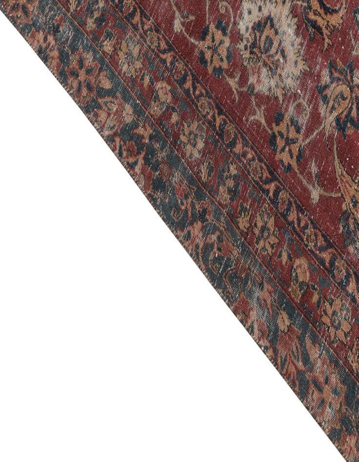 Detail image of  7' 10 x 11' 8  Hand Knotted Ultra Vintage Persian Wool Rug