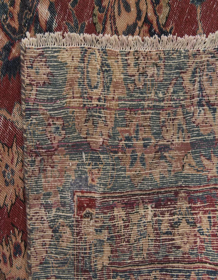 Detail image of  7' 10 x 11' 8  Hand Knotted Ultra Vintage Persian Wool Rug