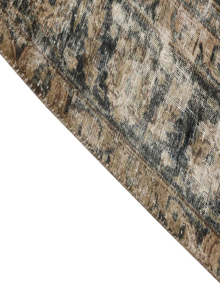 Detail image of  8' x 10' 6  Hand Knotted Ultra Vintage Persian Wool Rug