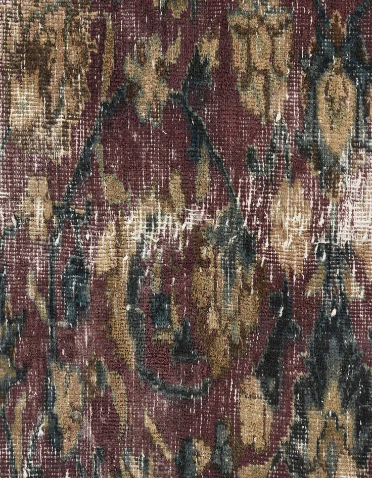 Detail image of  8' x 10' 6  Hand Knotted Ultra Vintage Persian Wool Rug