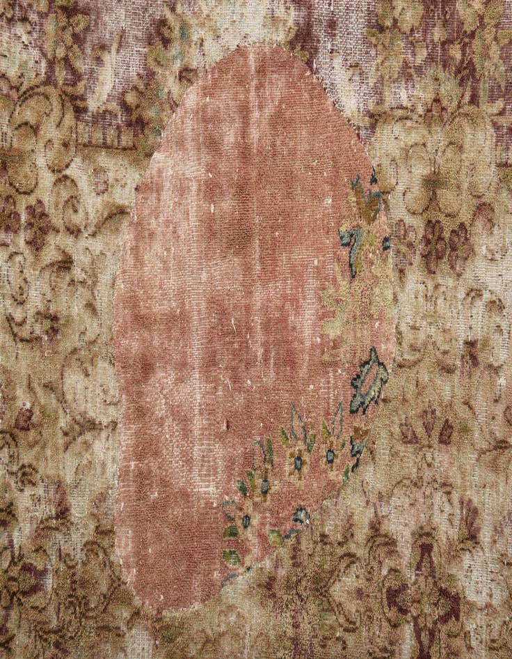 Detail image of  9' 6 x 12' 7  Hand Knotted Ultra Vintage Persian Wool Rug