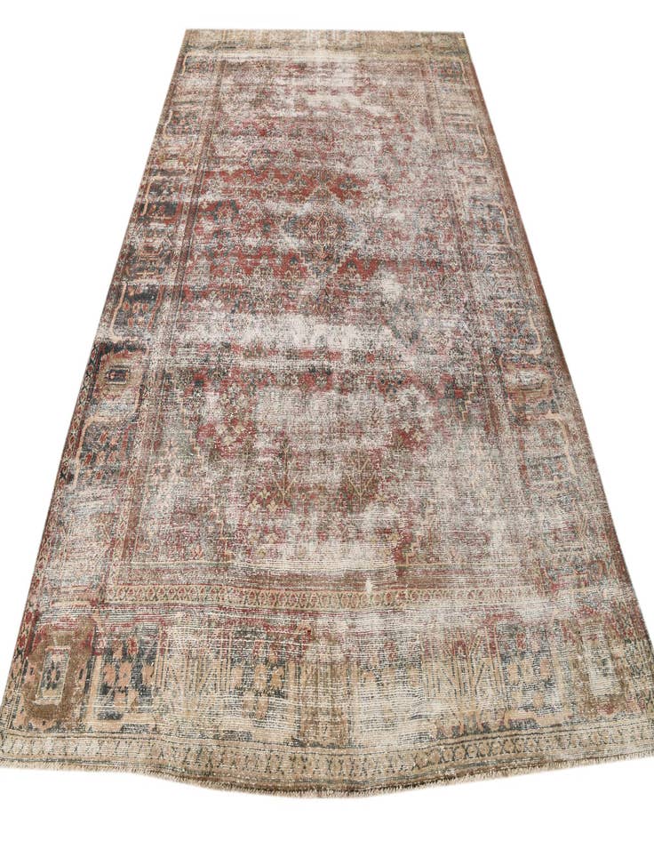 Detail image of  7' 3 x 10' 1  Hand Knotted Ultra Vintage Persian Wool Rug