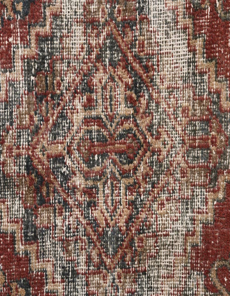 Detail image of  7' 3 x 10' 1  Hand Knotted Ultra Vintage Persian Wool Rug