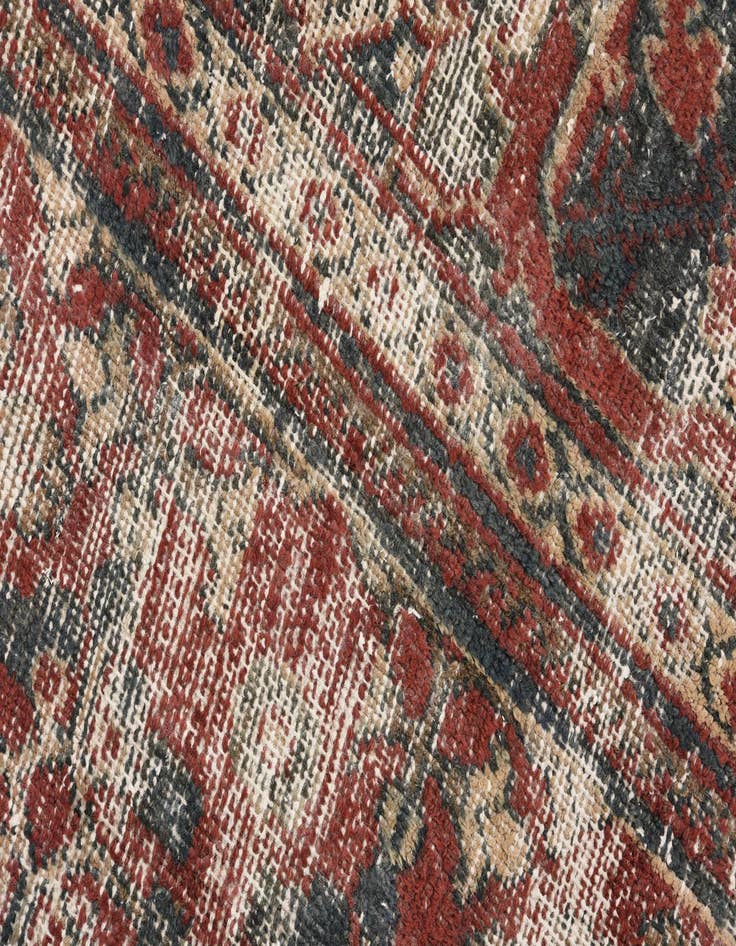 Detail image of  7' 3 x 10' 1  Hand Knotted Ultra Vintage Persian Wool Rug