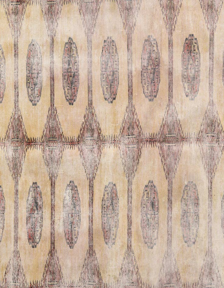 Detail image of  4' x 6'  Hand Knotted Ultra Vintage Persian Wool Rug