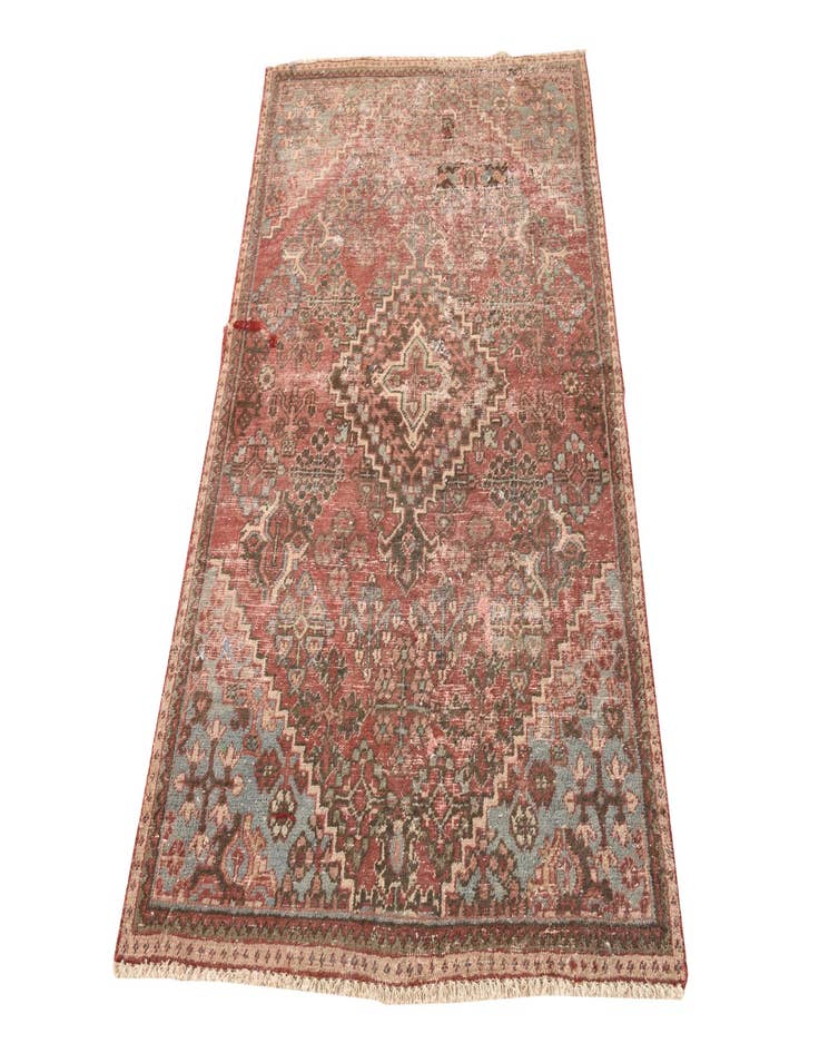 Detail image of  3' 2 x 5' 6  Hand Knotted Ultra Vintage Persian Wool Rug