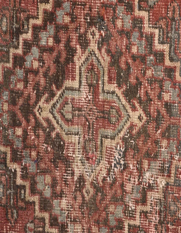Detail image of  3' 2 x 5' 6  Hand Knotted Ultra Vintage Persian Wool Rug