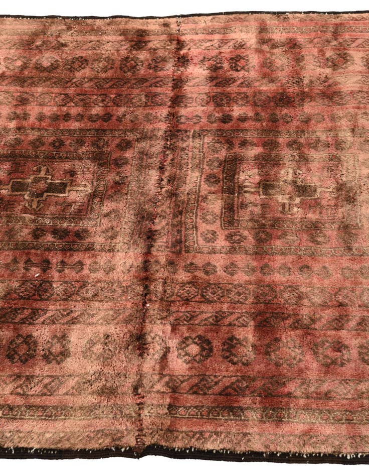 Detail image of  3' 6 x 4' 5  Hand Knotted Ultra Vintage Persian Wool Rug