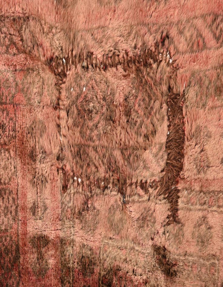 Detail image of  3' 6 x 4' 5  Hand Knotted Ultra Vintage Persian Wool Rug