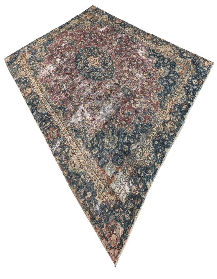 Detail image of  8' 10 x 11' 9  Hand Knotted Ultra Vintage Persian Wool Rug