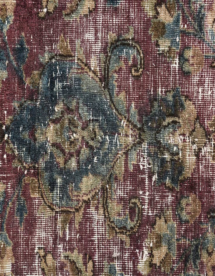 Detail image of  8' 10 x 11' 9  Hand Knotted Ultra Vintage Persian Wool Rug