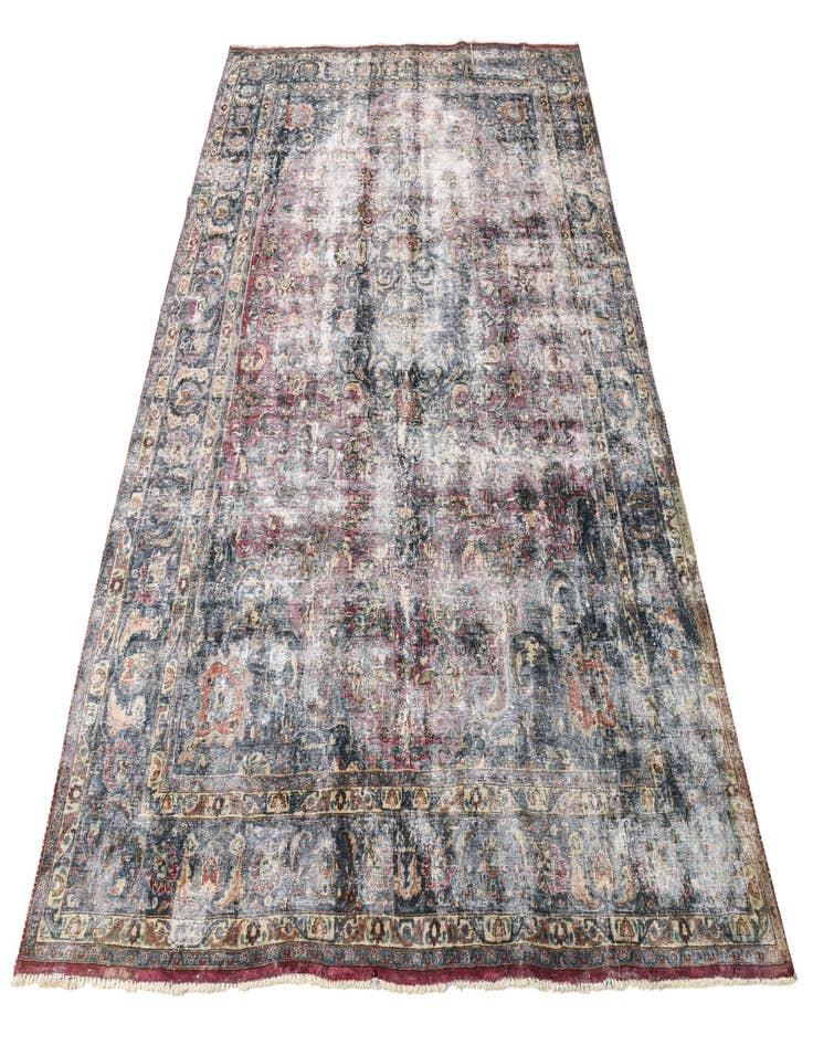 Detail image of  9' 2 x 12' 8  Hand Knotted Ultra Vintage Persian Wool Rug