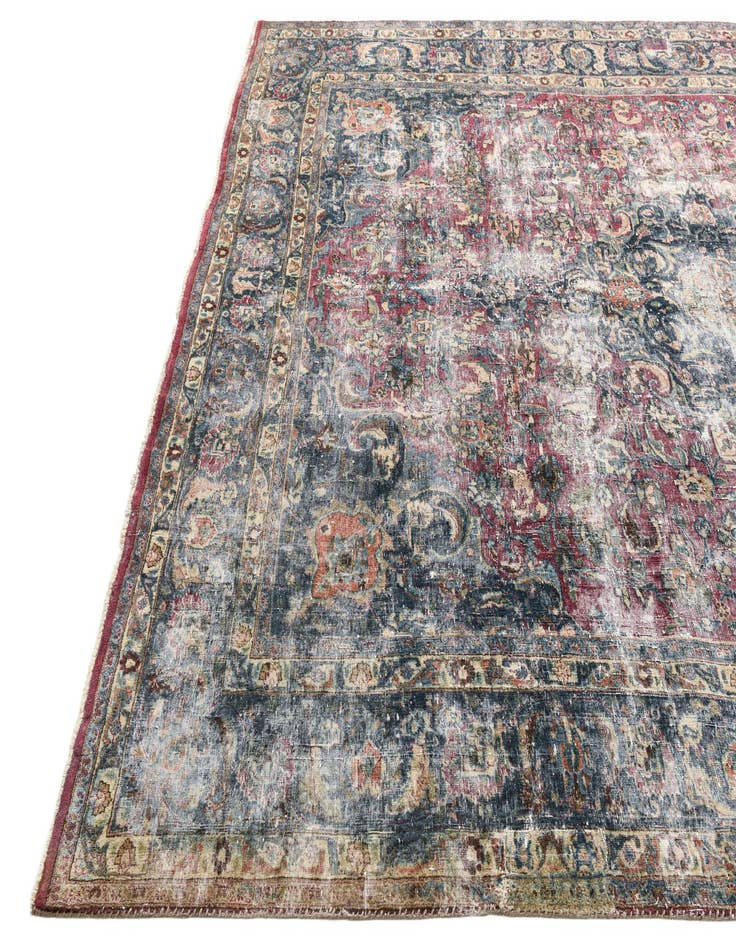 Detail image of  9' 2 x 12' 8  Hand Knotted Ultra Vintage Persian Wool Rug