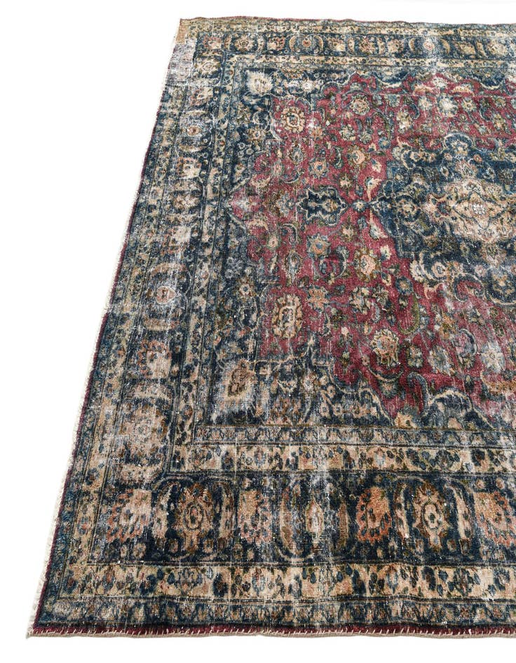 Detail image of  8' x 11' 1  Hand Knotted Ultra Vintage Persian Wool Rug