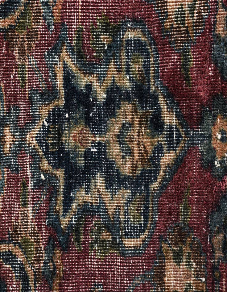 Detail image of  8' x 11' 1  Hand Knotted Ultra Vintage Persian Wool Rug
