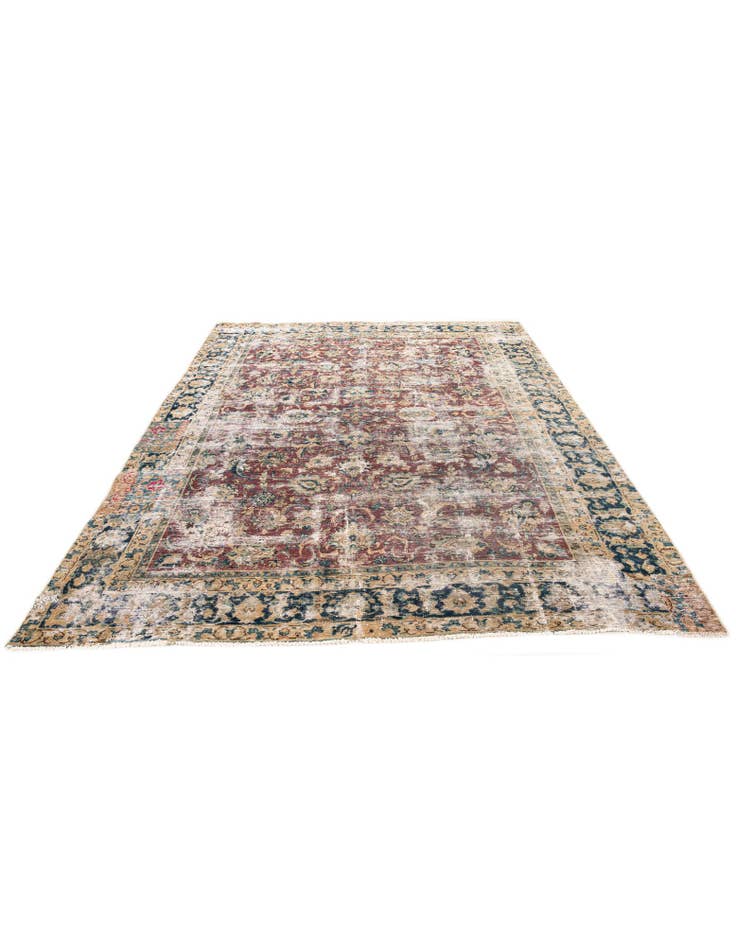 Detail image of  8' x 10' 8  Hand Knotted Ultra Vintage Persian Wool Rug