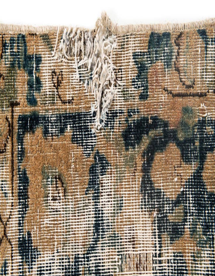 Detail image of  8' x 10' 8  Hand Knotted Ultra Vintage Persian Wool Rug