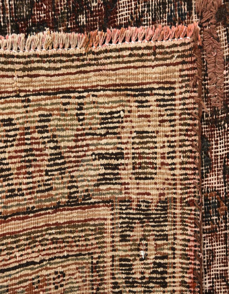 Detail image of  4' 3 x 6'  Hand Knotted Ultra Vintage Persian Wool Rug