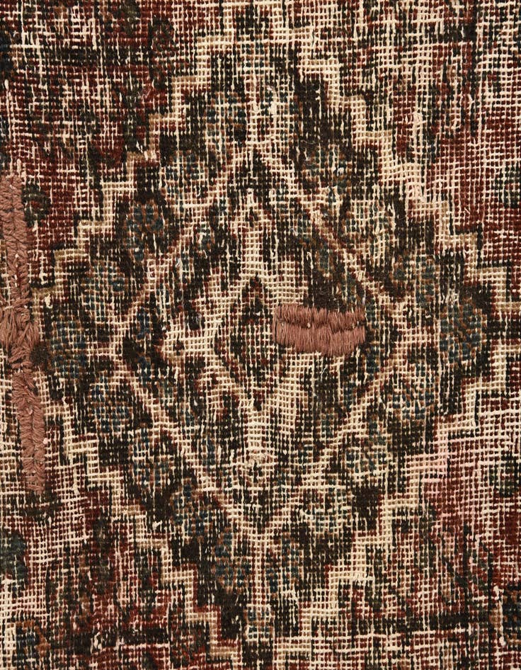 Detail image of  4' 3 x 6'  Hand Knotted Ultra Vintage Persian Wool Rug