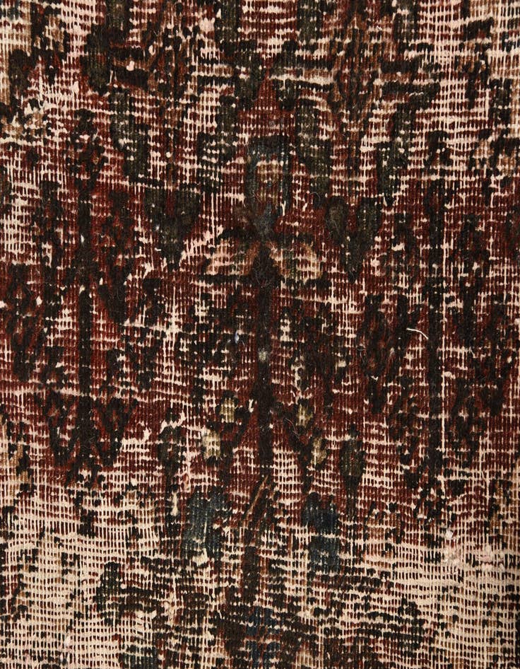 Detail image of  4' 3 x 6'  Hand Knotted Ultra Vintage Persian Wool Rug